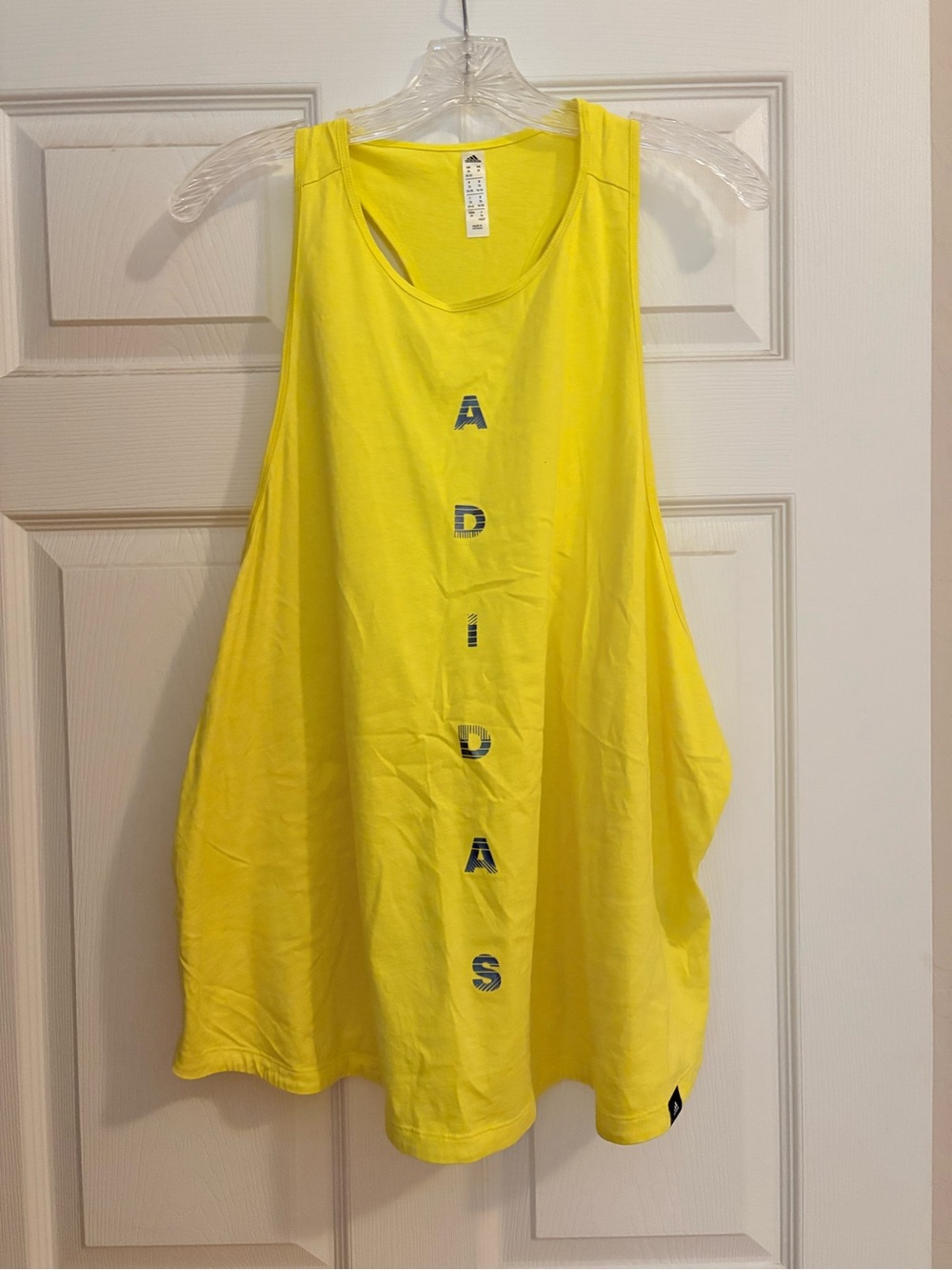 adidas Bright Yellow Racerback Tank